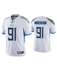 Men's Tennessee Titans #91 Larrell Murchison White Vapor Untouchable Stitched Jersey