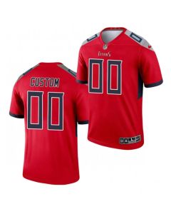 Men's Tennessee Titans ACTIVE PLAYER Custom 2021 Red Inverted Legend Stitched Jersey