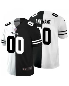 Men's Tennessee Titans ACTIVE PLAYER Custom Black & White Split Limited Stitched Jersey