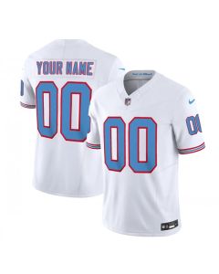 Men's Tennessee Titans Active Player Custom White 2023 F.U.S.E. Vapor Limited Throwback Stitched Football Jersey