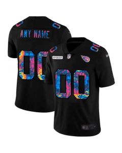 Men's Tennessee Titans Customized 2020 Black Crucial Catch Limited Stitched Jersey