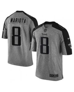 Men's Tennessee Titans Customized Gray Stitched Football Jersey
