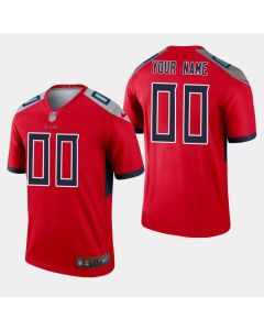 Men's Tennessee Titans Customized Red Inverted Legend Jersey