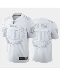 Men's Tennessee Titans Customized White MVP Stitched Limited Jersey
