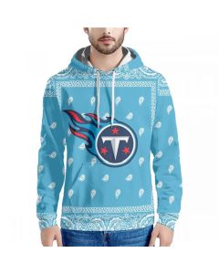 Men's Tennessee Titans Light Blue Pullover Hoodie (Blue)