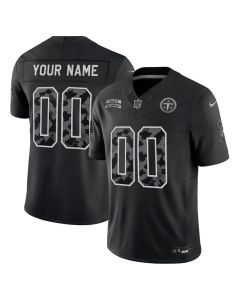 Men's Tennessee Titans Nike Black 2026 Salute to Service Vapor F.U.S.E. Limited Custom Jersey