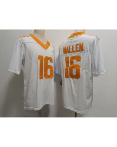 Men's Tennessee Volunteers #16 Morgan Wallen White Stitched Jersey