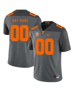 Men's Tennessee Volunteers ACTIVE PLAYER Custom Gray College Stitched Football Jersey