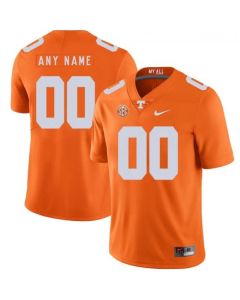 Men's Tennessee Volunteers Customized Orange Stitched Jersey