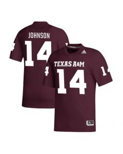 Men's Texas A&M Aggies #14 Max Johnson Maroon Stitched Football Jersey