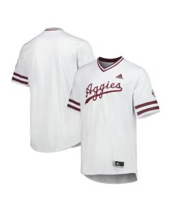 Men's Texas A&M Aggies White Stitched Baseball Jersey