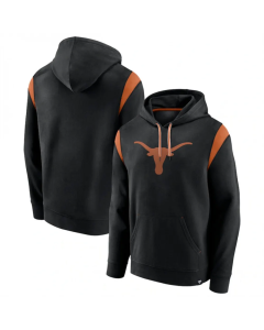 Men's Texas Longhorns Black Gym Rat Pullover Hoodie