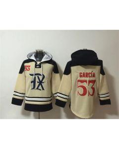 Men's Texas Rangers #53 Adolis Garcia Cream Ageless Must-Have Lace-Up Pullover Hoodie
