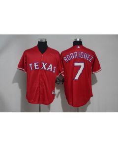 Men's Texas Rangers #7 ivan Rodriguez Red Cool Base Stitched MLB Jersey