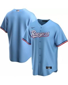 Men's Texas Rangers Blank Light Blue Stitched Baseball Jersey