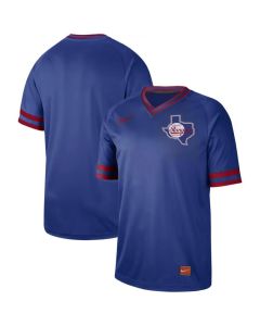 Men's Texas Rangers Blank Royal Cooperstown Collection Legend Stitched MLB Jersey