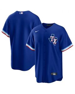 Men's Texas Rangers Blank Royal Stitched Baseball Jersey