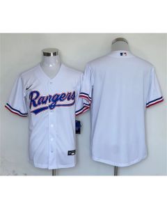 Men's Texas Rangers Blank White Cool Base Stitched Baseball Jersey