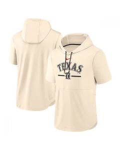 Men's Texas Rangers Cream 2023 City Connect Short Sleeve Pullover Hoodie