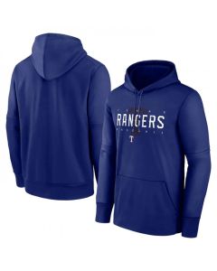 Men's Texas Rangers Royal Pregame Performance Pullover Hoodie