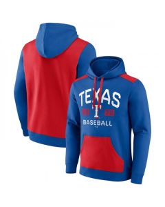 Men's Texas Rangers Royal/Red Chip in Pullover Hoodie