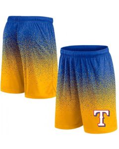 Men's Texas Rangers Royal/Yellow Ombre Shorts