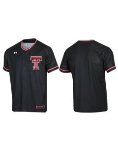 Men's Texas Tech Red Raiders Black Stitched Baseball Jersey