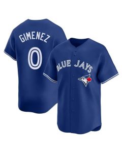 Men's Toronto Blue Jays #0 Andres Gimenez Royal Home Replica Jersey