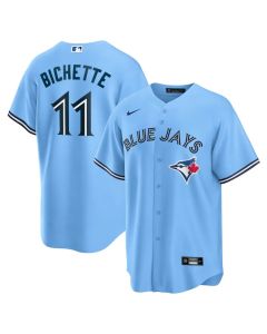 Men's Toronto Blue Jays #11 Bo Bichette Powder Blue Alternate Replica Player Name Jersey (Blue)