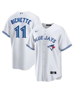 Men's Toronto Blue Jays #11 Bo Bichette White Replica Player Jersey