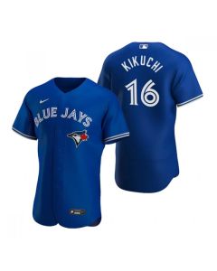 Men's Toronto Blue Jays #16 Yusei Kikuchi Royal Flex Base Stitched Baseball Jersey