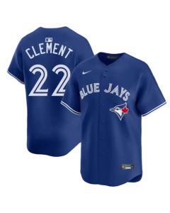 Men's Toronto Blue Jays #22 Ernie Clement Royal Home Replica Jersey