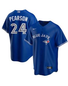Men's Toronto Blue Jays #24 Nate Pearson Royal Cool Base Stitched Jersey