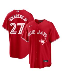 Men's Toronto Blue Jays #27 Vladimir Guerrero Jr. Red Canada Day Replica Jersey
