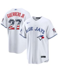 Men's Toronto Blue Jays #27 Vladimir Guerrero Jr. White 2026 All-Star Edition Stars & Stripes Stadium Jersey