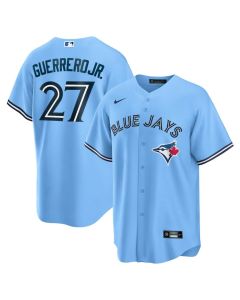 Men's Toronto Blue Jays #27 Vladimir Guerrero Jr. Powder Blue Alternate Replica Player Jersey (Blue)