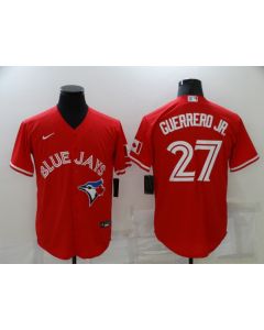 Men's Toronto Blue Jays #27 Vladimir Guerrero Jr. Red Cool Base Stitched Jersey