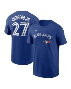 Men's Toronto Blue Jays #27 Vladimir Guerrero Jr. Royal Fuse Name & Number T-Shirt (Blue Royal)