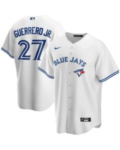 Men's Toronto Blue Jays #27 Vladimir Guerrero Jr. White Cool Base Stitched Jersey