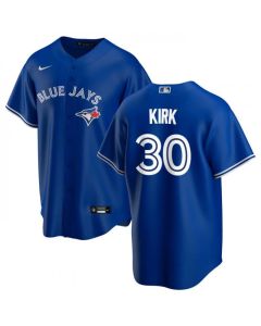 Men's Toronto Blue Jays #30 Alejandro Kirk Royal Cool Base Stitched Jersey