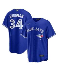 Men's Toronto Blue Jays #34 Kevin Gausman Royal Cool Base Stitched Jersey