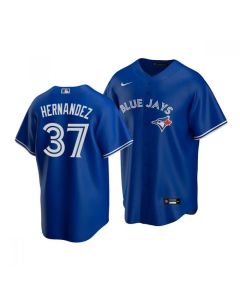 Men's Toronto Blue Jays #37 Teoscar Hernandez Royal Cool Base Stitched Jersey