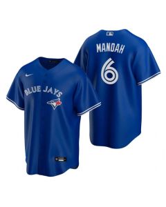 Men's Toronto Blue Jays #6 Alek Manoah Royal Cool Base Stitched Jersey