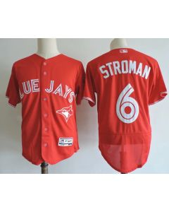 Men's Toronto Blue Jays #6 Marcus Stroman Red Elite Stitched MLB Jersey