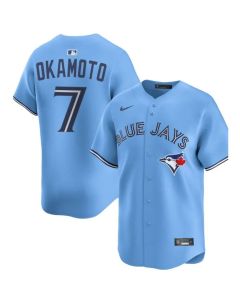 Men's Toronto Blue Jays #7 Kazuma Okamoto Blue Home Replica Jersey