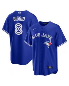 Men's Toronto Blue Jays #8 Cavan Biggio Royal Cool Base Stitched Jersey