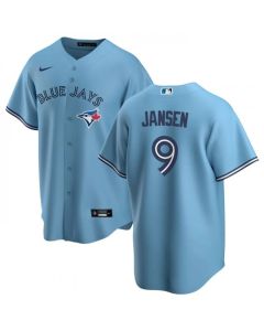 Men's Toronto Blue Jays #9 Danny Jansen Light Blue Cool Base Stitched Jersey