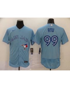 Men's Toronto Blue Jays #99 Hyun-jin Ryu Blue Flex Base Stitched MLB Jersey