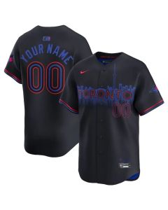 Men's Toronto Blue Jays Active Player Custom Black 2024 City Connect Limited Stitched Baseball Jersey