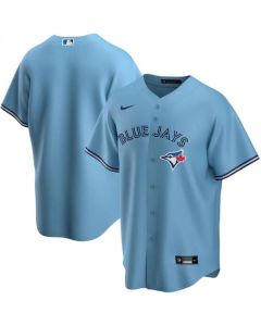Men's Toronto Blue Jays Blank Blue Cool Base Stitched Jersey